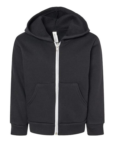 Bella + Canvas 3739T Toddler Sponge Fleece Full-Zip Hoodie Sweatshirt