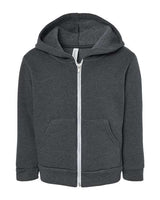 Bella + Canvas 3739T Toddler Sponge Fleece Full-Zip Hoodie Sweatshirt