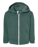 Bella + Canvas 3739T Toddler Sponge Fleece Full-Zip Hoodie Sweatshirt