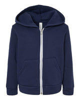 Bella + Canvas 3739T Toddler Sponge Fleece Full-Zip Hoodie Sweatshirt