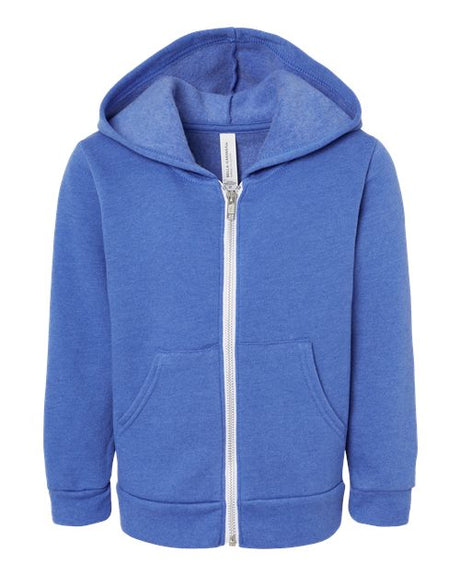 Bella + Canvas 3739T Toddler Sponge Fleece Full-Zip Hoodie Sweatshirt