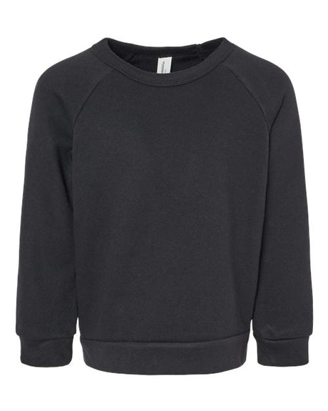Bella + Canvas 3901T Toddler Sponge Fleece Raglan Crewneck Sweatshirt