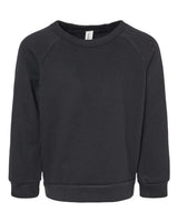 Bella + Canvas 3901T Toddler Sponge Fleece Raglan Crewneck Sweatshirt