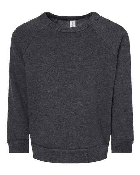 Bella + Canvas 3901T Toddler Sponge Fleece Raglan Crewneck Sweatshirt