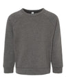 Bella + Canvas 3901T Toddler Sponge Fleece Raglan Crewneck Sweatshirt