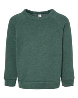 Bella + Canvas 3901T Toddler Sponge Fleece Raglan Crewneck Sweatshirt