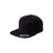 Joe's USA Flat Bill Snapback Cap DRI-EQUIP Black