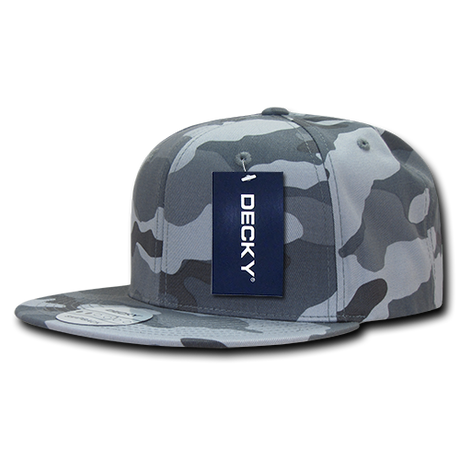 Decky 6 Panel High Profile Structured Camo Snapback | Decky 1049