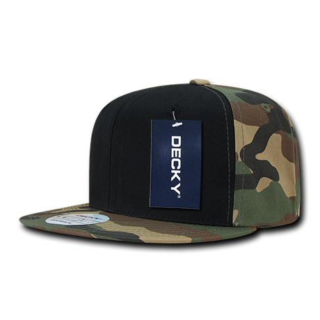 Decky 6 Panel High Profile Structured Camo Snapback | Decky 1049