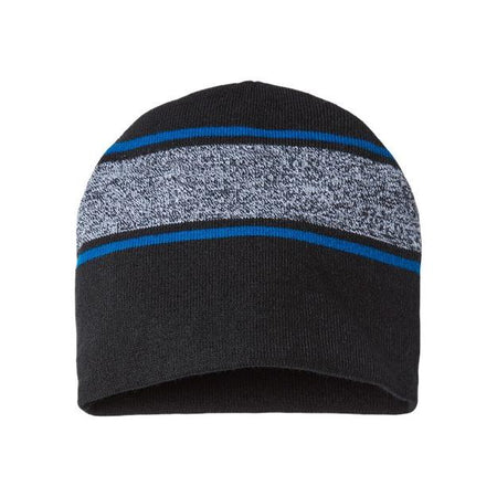 CAP AMERICA USA-Made Variegated Striped Beanie - CAP AMERICA RKV9 CAP AMERICA