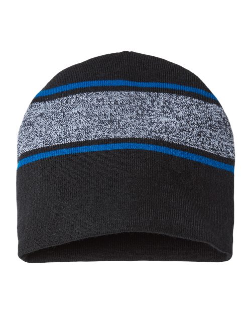 CAP AMERICA USA-Made Variegated Striped Beanie - CAP AMERICA RKV9 CAP AMERICA