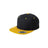 Joe's USA Flat Bill Snapback Cap DRI-EQUIP Black/Gold