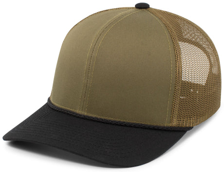 Pacific Headwear Trucker Snapback Braid Cap 104BR