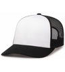 Pacific Headwear Trucker Snapback Cap | Pacific Headwear 104C Caps Pacific Headwear White / Black OSFM