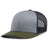 Pacific Headwear Trucker Snapback Cap | Pacific Headwear 104C Caps Pacific Headwear Heather Grey/Lt Charcoal/Moss Green OSFM