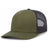 Pacific Headwear Trucker Snapback Cap | Pacific Headwear 104C Caps Pacific Headwear Moss Green/Lt Charcoal/Moss Green OSFM