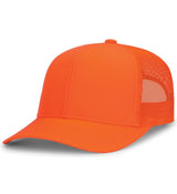 Pacific Headwear Trucker Snapback Cap | Pacific Headwear 104C Caps Pacific Headwear Blaze Orange OSFM