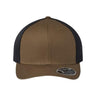 Flexfit 110® Mesh-Back Cap - Flexfit 110M Flexfit Coyote Brown/ Black Adjustable