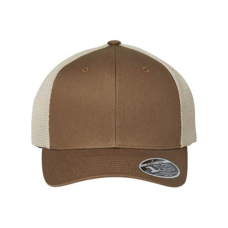 Flexfit 110® Mesh-Back Cap - Flexfit 110M Flexfit Coyote Brown/ Khaki Adjustable