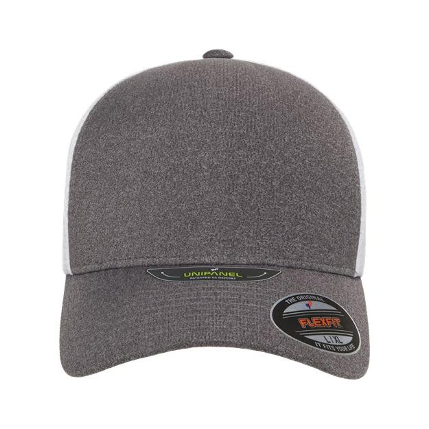 Flexfit Unipanel™ Trucker Cap - Flexfit 5511UP Flexfit Melange Heather/ White S/M