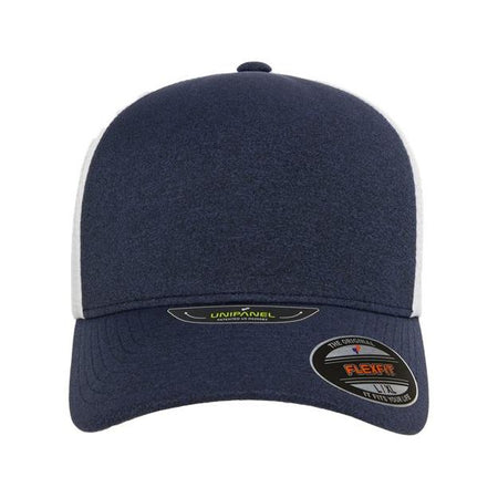 Flexfit Unipanel™ Trucker Cap - Flexfit 5511UP Flexfit Melange Navy/ White S/M