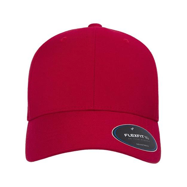 Flexfit NU® Adjustable Cap - Flexfit 6110NU Flexfit Red Adjustable