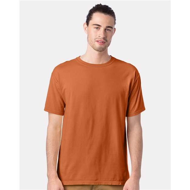 ComfortWash by Hanes Garment-Dyed T-Shirt - Texas Orange - ComfortWash by Hanes GDH100 ComfortWash by Hanes Texas Orange S