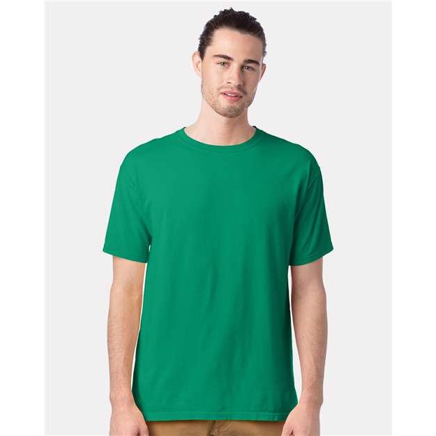 ComfortWash by Hanes Garment-Dyed T-Shirt - Rich Green Grass - ComfortWash by Hanes GDH100 ComfortWash by Hanes Rich Green Grass S