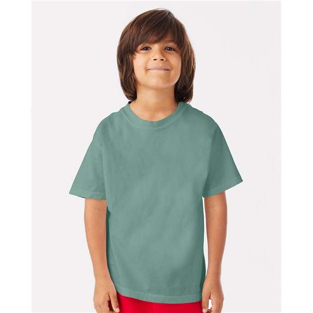 ComfortWash by Hanes Garment-Dyed Youth T-Shirt - ComfortWash by Hanes GDH175 ComfortWash by Hanes Cypress Green XS