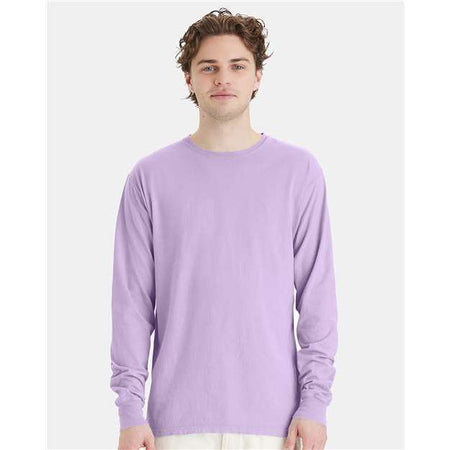 ComfortWash by Hanes Garment-Dyed Long Sleeve T-Shirt - Future Lavender - ComfortWash by Hanes GDH200 ComfortWash by Hanes Future Lavender S