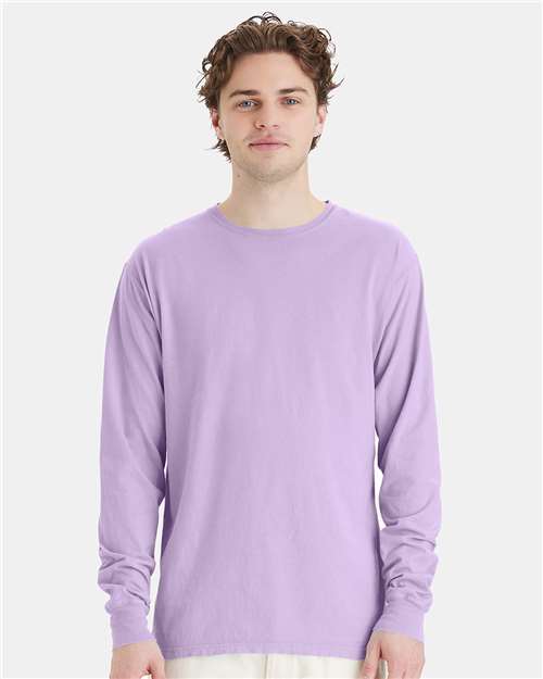 ComfortWash by Hanes Garment-Dyed Long Sleeve T-Shirt - Future Lavender - ComfortWash by Hanes GDH200 ComfortWash by Hanes