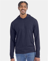 ComfortWash by Hanes Unisex Garment-Dyed Jersey Hooded Long Sleeve T-Shirt - ComfortWash by Hanes GDH280