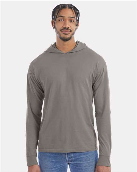 ComfortWash by Hanes Unisex Garment-Dyed Jersey Hooded Long Sleeve T-Shirt - ComfortWash by Hanes GDH280
