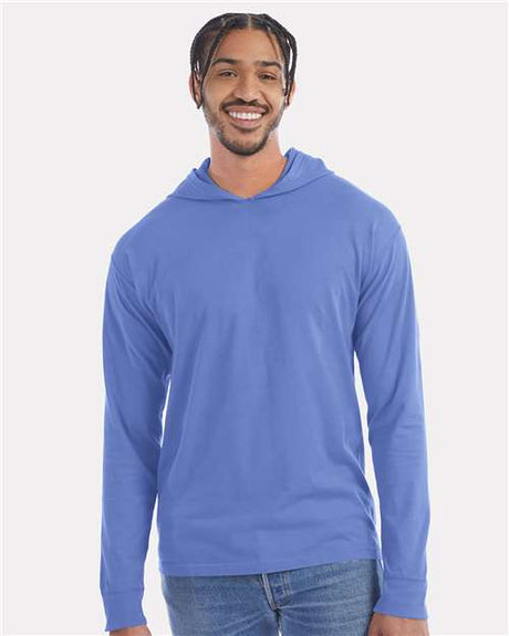 ComfortWash by Hanes Unisex Garment-Dyed Jersey Hooded Long Sleeve T-Shirt - ComfortWash by Hanes GDH280