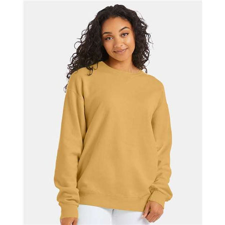 ComfortWash by Hanes Garment-Dyed Crewneck Sweatshirt - Artisan Gold - ComfortWash by Hanes GDH400 ComfortWash by Hanes Artisan Gold S