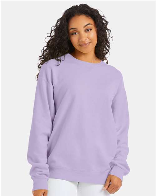 ComfortWash by Hanes Garment-Dyed Crewneck Sweatshirt - Future Lavender - ComfortWash by Hanes GDH400 ComfortWash by Hanes