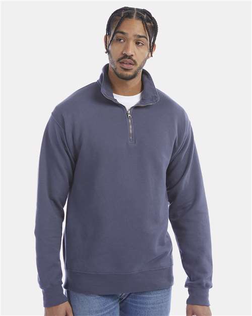 ComfortWash by Hanes Unisex Garment-Dyed Quarter-Zip Sweatshirt - ComfortWash by Hanes GDH425