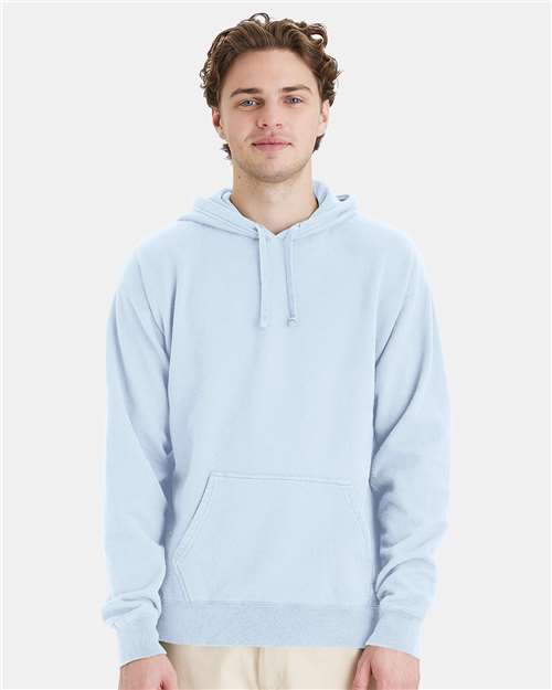 ComfortWash by Hanes Garment-Dyed Hooded Sweatshirt - Soothing Blue - ComfortWash by Hanes GDH450 ComfortWash by Hanes Soothing Blue S