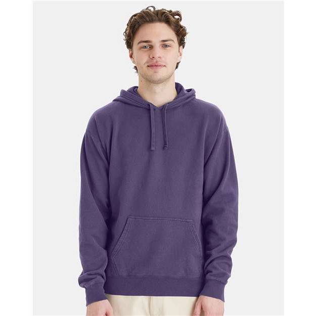 ComfortWash by Hanes Garment-Dyed Unisex Hooded Sweatshirt - ComfortWash by Hanes GDH450 ComfortWash by Hanes Grape Soda S