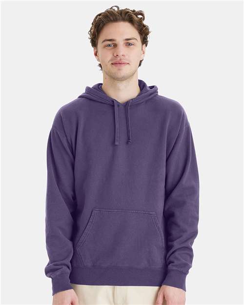 ComfortWash by Hanes Garment-Dyed Hooded Sweatshirt - Grape Soda - ComfortWash by Hanes GDH450 ComfortWash by Hanes Grape Soda S