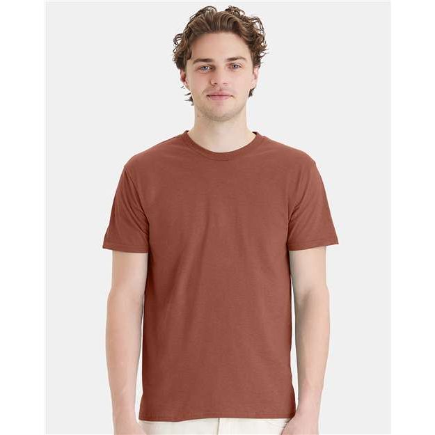 Hanes Perfect-T T-Shirt - Canyon Rock Brown - Hanes 4980 Hanes Canyon Rock Brown S