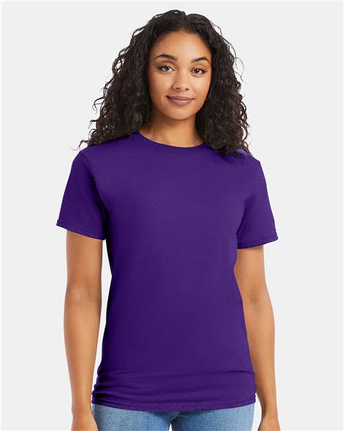 Hanes Essential-T T-Shirt - Athletic Purple - Hanes 5280 Hanes Athletic Purple S