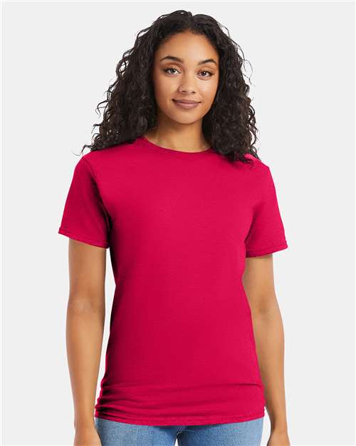 Hanes Essential-T T-Shirt - Athletic Crimson - Hanes 5280 Hanes Athletic Crimson S