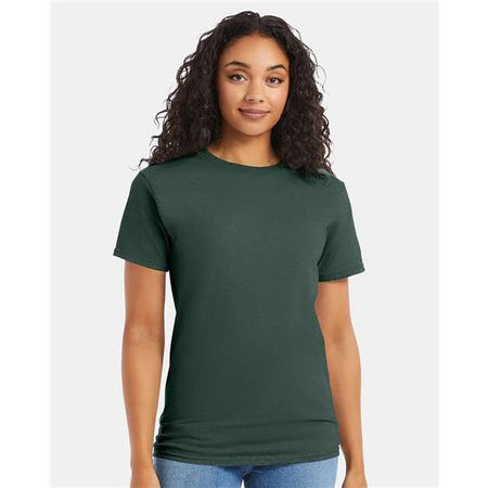 Hanes Essential-T T-Shirt - Athletic Dark Green - Hanes 5280 Hanes