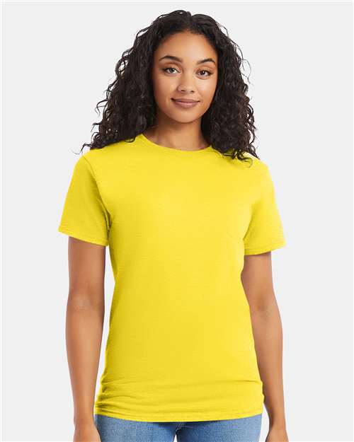 Hanes Essential-T T-Shirt - Athletic Yellow - Hanes 5280 Hanes Athletic Yellow S