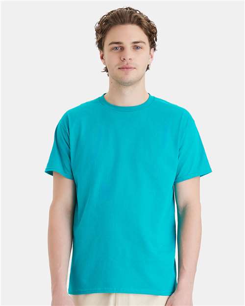 Hanes Essential-T T-Shirt - Athletic Teal - Hanes 5280 Hanes Athletic Teal S