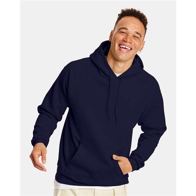 Hanes Ecosmart® Hooded Sweatshirt - Athletic Navy - Hanes P170 Hanes