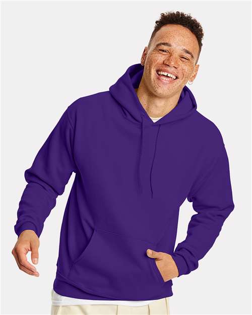 Hanes Ecosmart® Hooded Sweatshirt - Athletic Purple - Hanes P170