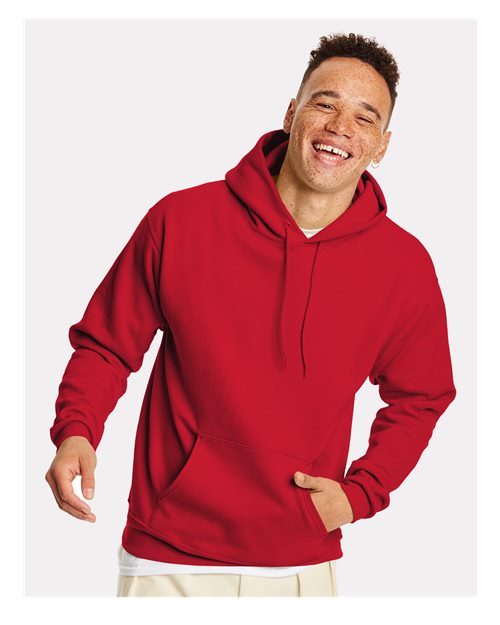 Hanes Ecosmart® Hooded Sweatshirt - Athletic Crimson - Hanes P170