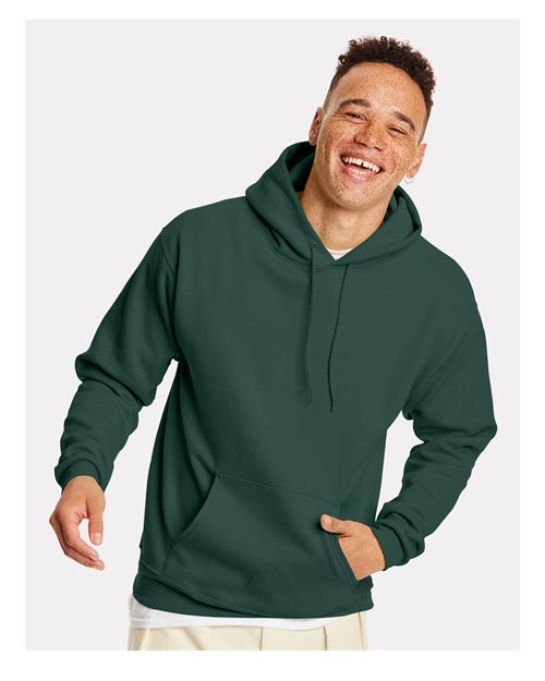 Hanes Ecosmart® Hooded Sweatshirt - Athletic Dark Green - Hanes P170